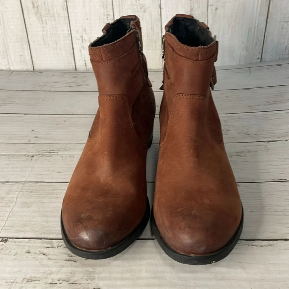 Sorel Lolla™ Waterproof Whiskey Leather Ankle Boot